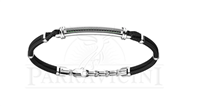 Bracciale Zancan Uomo  Robikevlar in Argento ESB307-NE - ESB307-NE